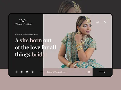 Modern Bridal Shop Website 2021 best trend bridal concept design figma love trend uiux web website websitedesign wedding