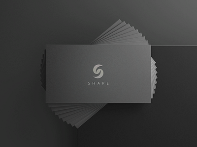Professional business card design for SHAPE🌱 branding business card business card template design graphic design illustration logo minimal designs psd ui