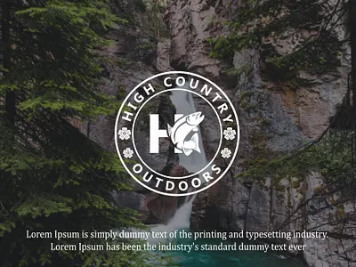 High Country Adventure Monogram logo design adventure logo awesome logo creative logo fish logo flat logo graphic design logo monogram logo outdoor logo sea fish logo tourism logo travel logo