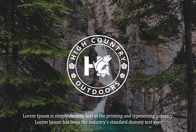High Country Adventure Monogram logo design adventure logo awesome logo creative logo fish logo flat logo graphic design logo monogram logo outdoor logo sea fish logo tourism logo travel logo