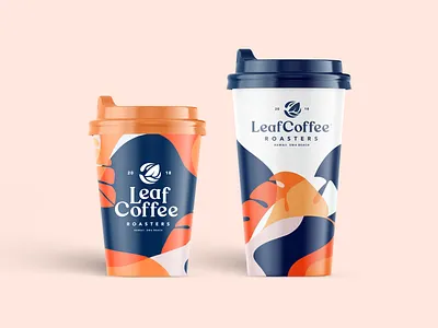 Leaf Coffee Co. Packaging Part 4 brand brand identity branding coffee branding coffee label coffee shop design graphic design illustration logo logodesign logotype packaging typography