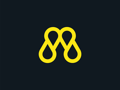 M Tear 2d branding creative design easy flat graphic design icon idendity illustration illustrator kapanadze logo logotype m minimal monogram simple symbol vector