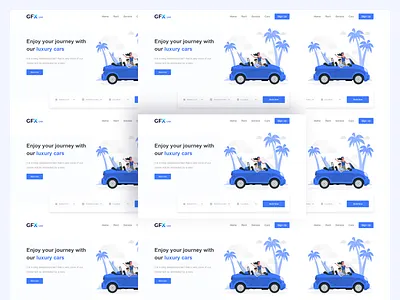 Car Rental Website branding car rental car rental landing page car rental website car website download free illustration rental ui ui kit web design website design