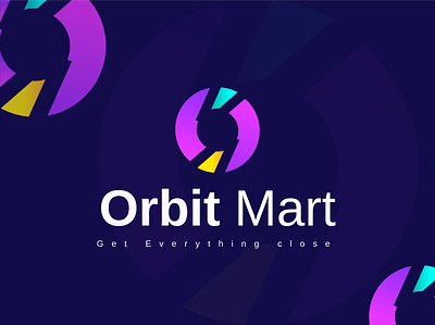 Orbit Mart Logo Design 3d abstract animation app logo branding branding and identity colorful creative logo graphic design letter o logo market logo mart modern logo motion graphics new o letter shopping logo ui vivid