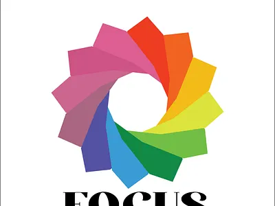 FOCUS logo design illustration logo logo design vector