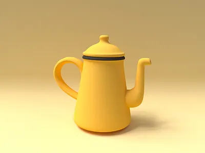 Cinema 4D: Teapot 3d 3danimation c4d cinema4d lowpoly motion graphics teapot