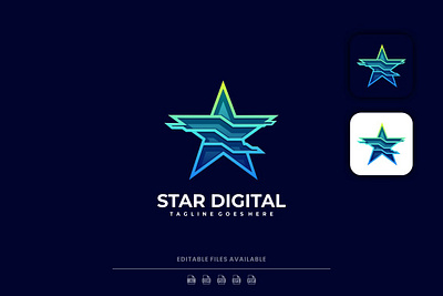 Star Line Art Gradient Logo 3d 3d letter abstract animation branding concept creative design gradient graphic design illustration logo motion graphics start line ui vector