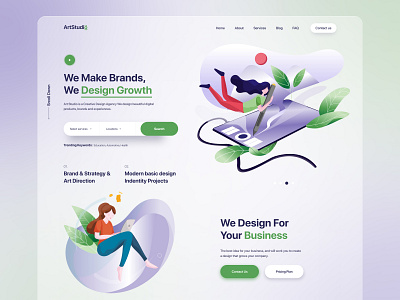 Creative Design Agency Website creative creative agency creative design agency design digital agency figma landing page landing page website ui ux website