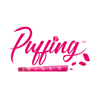 Puffing and Petals logo branding graphic design logo puffing and petals