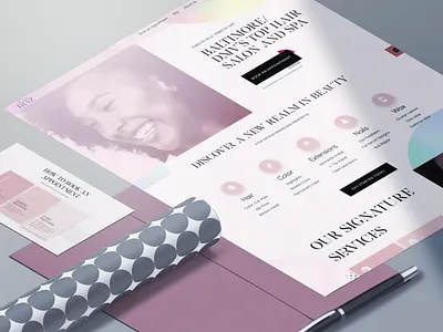 Forever Diaz Beauty Web UI Redesign branding rebranding ui web design website