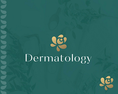 Dermatology LOGO branding clean cosmetic brand logo design flower logo icon illustration logo logo design lettering luxury logo minimal spa logo typography