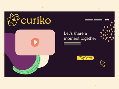 Curiko 2d after effects animation character graphic design illustration motion graphics ui