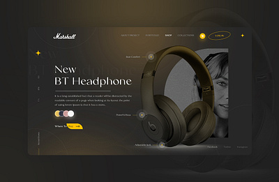 Headphone Product design branding design product web