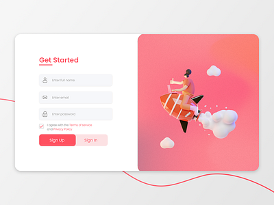 Sign Up UI Design design sign in sign up signin signup ui ui design ui elements uidesign uielements web design website design
