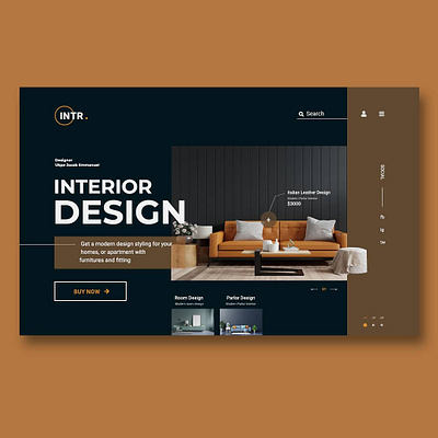 Interior Design Website 3d animation app branding design graphic design icon illustration logo motion graphics typography ui ux vector