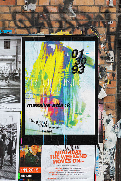 Massive Attack Poster band bandposter concertposter design graphic design massiveattack music poster print printed design