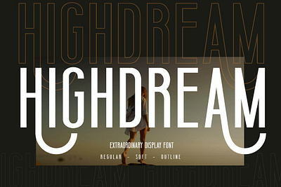 Highdream Business Font advertising branding classy display display font elegant fashion fonts lettering logo luxury magazine minimalist modern sans serif serif stylish typeface typography unique