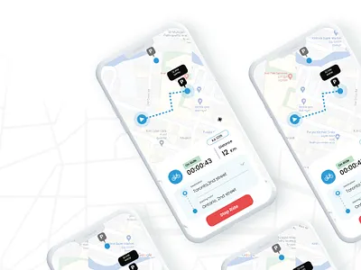 Riding app app ui bike rental cycle rental landing page on ride screen riding app ui ui us ux