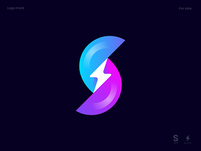 Letter S + Bolt / Modern Creative logo b n m p o i u y t r e w q bolt brand branding crypto d e s i g n e r f a i s a l electricity energy flash l k j h g f d s a z x c v letter logo modern logo design modern minimal logo nasa nft pictogram tech thunder thunderbolt