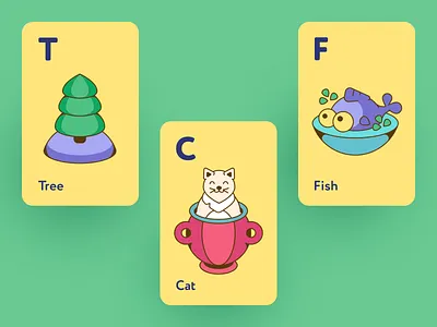 Illustrations for the children's alphabet affinitydesigner alphabet animal illustrations cat illustration children childrens alphabet childrens illustrations colors combination cute illustrations fish illustrations graphic design green il illustration perfect colors perfect pixel tree illustrations vector vector illustration wood