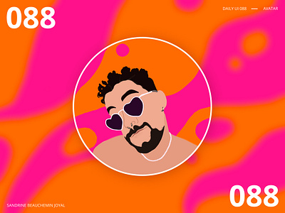 Daily UI 088 - Avatar avatar bad bunny badbunny badbunnypr daily ui daily ui 088 daily ui 100 daily ui challenge design illustration photoshop ui