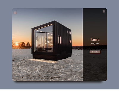Quick Warm Up - Luxury Brand Rebound brand branding design home illustrator luxury luxury brand mockup rebound rebound shot sunset tiny home tiny home living warm up web design web page