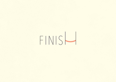 Finish | Typographical Project finish graphics illustration minimal poster sans simple text typography word