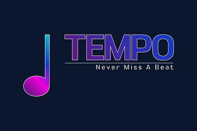 Tempo Official Logo app brand guidelines brand identity branding color creative cyberpunk design gradient graphic design illustration logo logo design modern music official ui vector vectorart youth