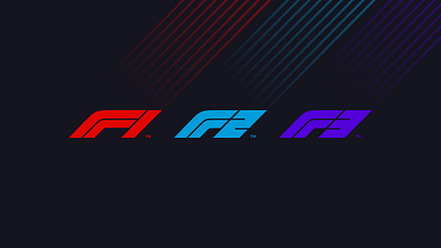 F1, F2 & F3 - Brand Evolution brand design branding f1 f2 f3 figma formula formula1 logo racing racing logo typeography