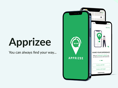 APPRIZEE - NAVIGATION APP 3d design high fidelity illustration logo ui ux