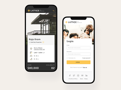 Lattice of Africa realestate responsive ui ux website