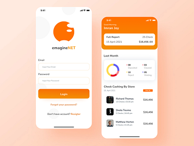 Emangine.net | Finance App Design android app app design app ui branding dashboard design design graphic design illustration ios app logo minimal mobile app mobile design mobile ui modern modern logo product design ui uiux ux