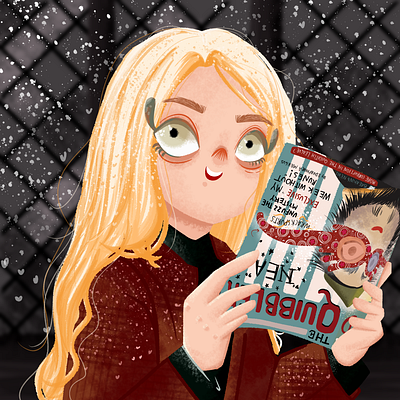 Luna Lovegood bookillustration characterdesign childrenbookillustration evannalynch girlillustration harrypotter illustration illustrationbook lunalovegood thequibbler