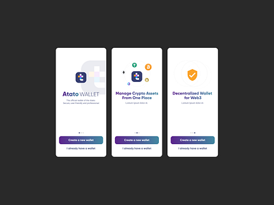 Design the onboarding for a crypto wallet