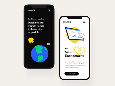 mandü website branding design illustration responsive ui ux website