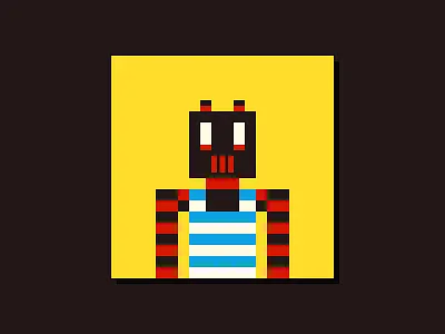 Soviet Robot "Patriot" abstract avatar design eth flat geometric graphic design illustration nft person rarible robot shape ussr