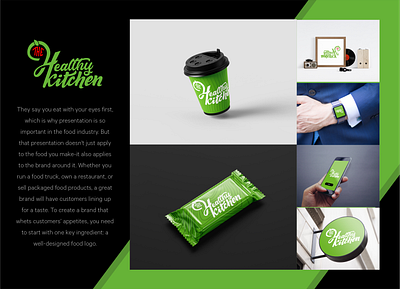 The Healthy Kitchen brand design brand identity branding graphic design identity illustration logo minimal