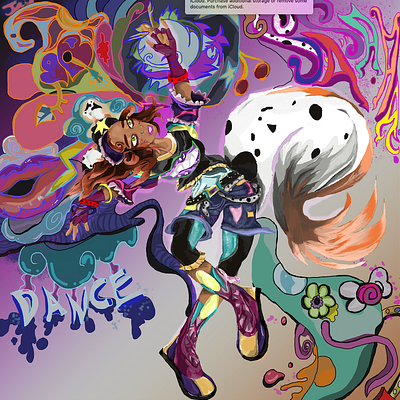 Sasha Character Design colorfull digital painting grafiti urban