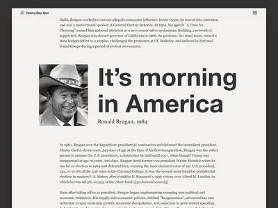 Callouts experiment america callout grid layout politics typography ui web