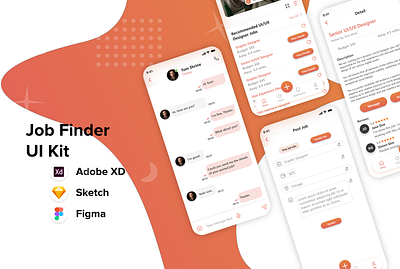 Job Finder UI Mobile App app app design art branding design graphic design illustration inspiration jobfinder jobseeker logo mobileapp mobileui mobileuikit mobileuiux ui uidesign uiux uiuxdesign uxdesign