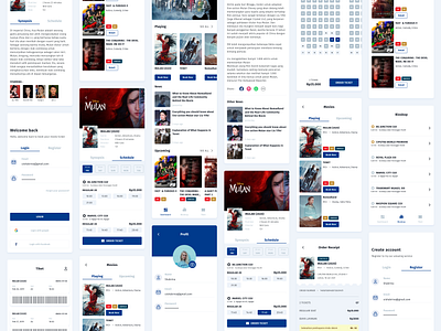 Ticket Booking App for Cinema design mock up mock up mockup ui ui design uiux