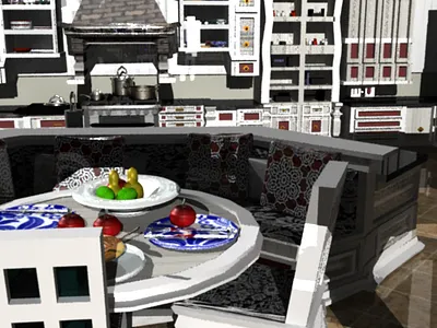 Rich Kitchen image 1 3d kitchen model rich