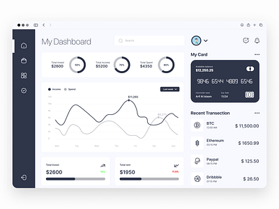 My Card Manager Dashboard, Concept. application branding clean dashboard homepage ios landing light ui mac minimalism mobile app design product desgin ui user experience user interaction user interface ux