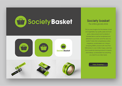 Society Basket brand design brand identity branding design graphic design icon illustration logo minimal ui vector