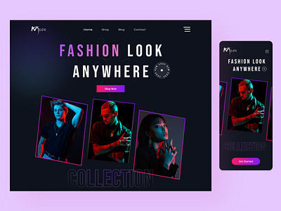 E-commerce - Fashion Website clothing brand e comerce e comerce app e commerce e commerce app e commerce landing ecommerce fashion fashion store landing page online shop online store uiux user interface design website