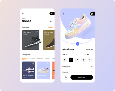 Online shoe shopping 👟 design e commerce shoe shopping ui ux