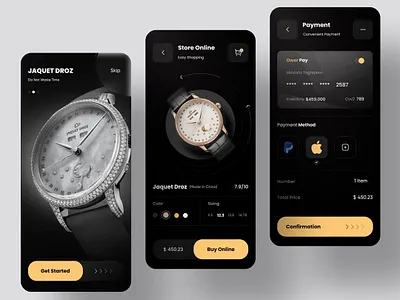 Watch Mobile App Online Store design icon illustration illustrator ui ux web website