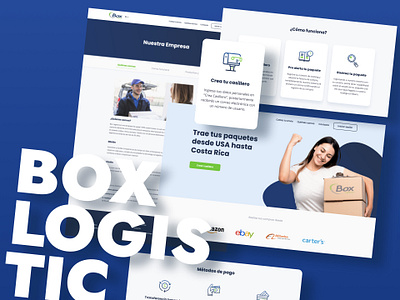Box Logistic app design graphic design ui ux