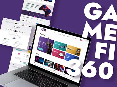 Gamefit 360 app design graphic design ui ux