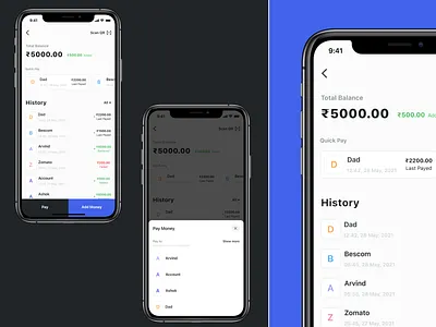 Wallet app color design figma mobile app payment ui ux wallet